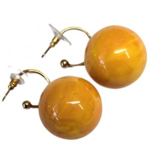 Yellow and orange Summertime ball earrings