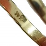 Gold ring with diamonds (585)