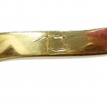 Gold ring with diamonds (585)