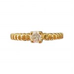 Bague en or avec diamant (585)