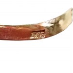 Bague en or avec diamant (585)