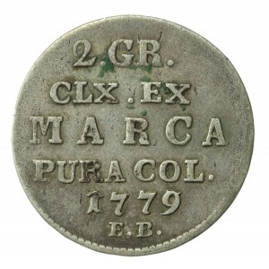 Stanisław. A. Poniatowski, Półzłotek 1779 EB. Bardzo rzadkie (912)
