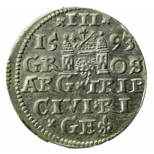 Zygmunt III Waza, Trojak 1593, Ryga. Nienotowane (669)
