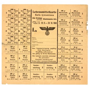 Blachownia - karta żywnościowa, październik 1940 (319)