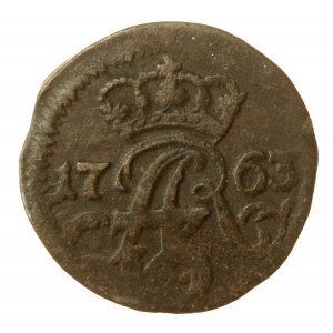 August III Sas, szeląg 1763 ICS, Elbląg (761)