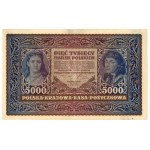 II RP, zestaw 5.000 mkp 1920 II Serja A i B. Razem 2 szt. (423)