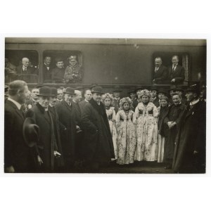 Railroad - photograph, dedication of new railroad line Chorzow - Szarlej, 1925 (233)
