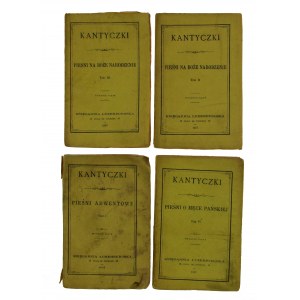 Kantyczki tomy 1-4. Pieśni na Boże Narodzenie, Adwentowe i o Męce Pańskiej. Wydanie V. Paryż 1867 (169)