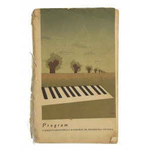 [Autografy] Program V Międzynarodowego Konkursu im. Fryderyka Chopina. W-wa 22 II-21 III 1955. 20 autografów muzyków (951)
