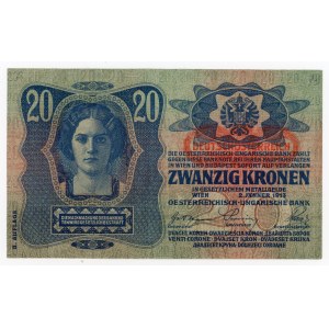 Austria, 20 crowns 1913 [1919] (108)