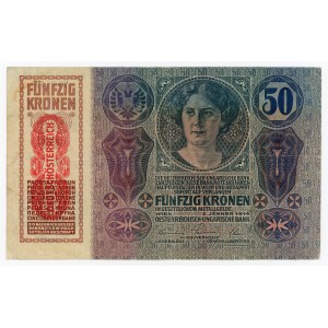 Austria, 50 crowns 1914 [1919] (110)