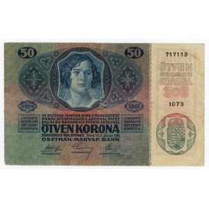 Austria, 50 crowns 1914 [1919] (110)