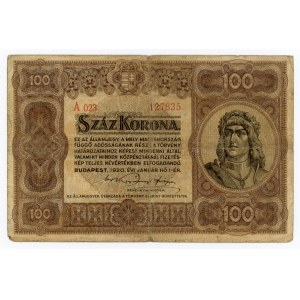 Węgry, 100 koron 1920 (113)