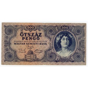Hungary, 500 pengo 1945 (130)