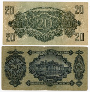 Hungary, set of 20 pengo 1930 and 20 pengo 1944 (131)