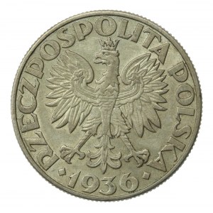 II RP, 5 złotych 1936, Żaglowiec (870)