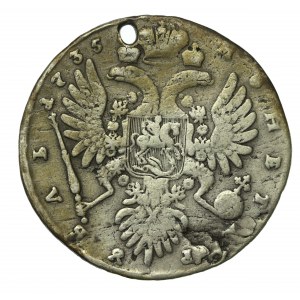 Russia, Anna, Ruble 1735, Moscow (877)