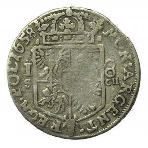 Jan II Kazimierz, ort 1658 SCH, Kraków - wczesny (905)