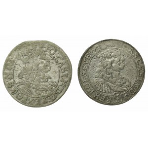 Jan II Kazimierz, zestaw szóstak 1666 i 1668. Razem 2 szt. (930)