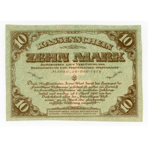 Russia, Mitava, Western Volunteer Army, 10 marks 1919 (367)