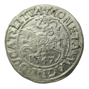 Zygmunt II August, Półgrosz 1547, Wilno - LI/LITVA (726)