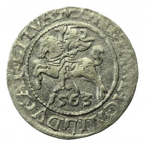 Zygmunt II August, Półgrosz 1563, Wilno - LI/LITVA (734)