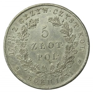 November Uprising, 5 gold 1831 KG (947)