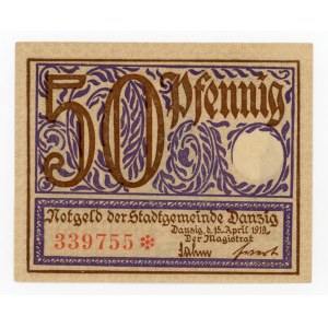 Gdansk, 50 fenig 1919 (455)