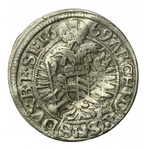 Śląsk, Leopold I, 3 krajcary 1669, Wrocław (523)