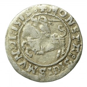Zygmunt I Stary, Półgrosz 1519, Wilno. Przebitka na rew. LITV(A)(653)