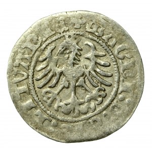 Zygmunt I Stary, Półgrosz 1517, Wilno. Poprawiona pierwsza cyfra daty (665)