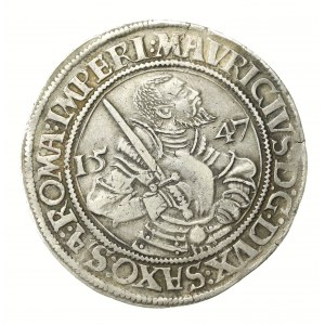 Niemcy, Saksonia, Maurycy, talar 1547, Annaberg (691)