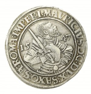 Germany, Saxony, Maurice, thaler 1547, Annaberg (691)