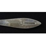Salzlöffel Silber sig. Hilscher (Carl Gottlieb Hilscher) Stadtpunze von Breslau (635)
