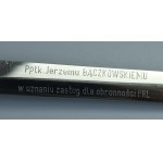 PRL, épée d'officier de l'armée de l'air, modèle 1954 avec dédicace (572)