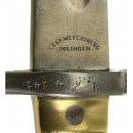 Bagnet niemiecki M 71 w pochwie skórzanej do karabinu mauser wz 1871 i 1888 (931)