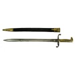 Bagnet niemiecki M 71 w pochwie skórzanej do karabinu mauser wz 1871 i 1888 (931)