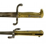 Bagnet niemiecki M 71 w pochwie skórzanej do karabinu mauser wz 1871 i 1888 (931)