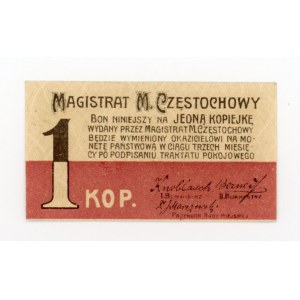 Czestochowa, 1 kopeck 1916 - 6 figures (134)