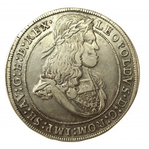 Austria, Leopold I, 1/2 talara niedatowany [1670], Hall. Rzadki (903)