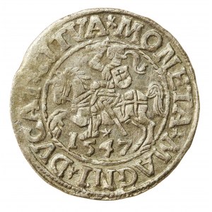 Zygmunt II August, Półgrosz 1547, Wilno - LI/LITVA (913)