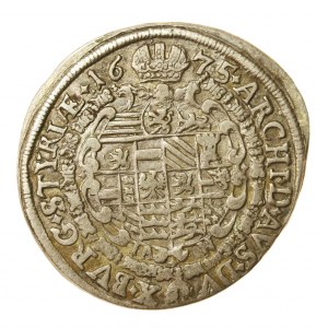 Austria, Leopold I, 15 krajcars 1675, Graz. Rarer(915)