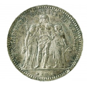France, Troisième République, 5 francs 1876 A, Paris (1014)