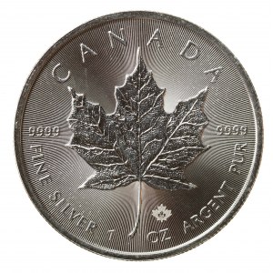 Canada, $5 2022. - Feuille d'érable, 1 oz Ag 999 (1026)