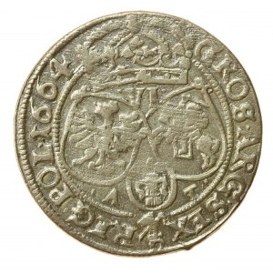 Jan II Kazimierz, Szóstak 1664, Bydgoszcz (1110)