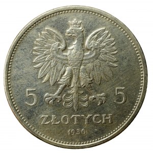 II RP, 5 złotych 1930, Sztandar (1154)