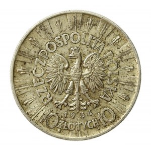 II RP, 10 złotych 1934 Piłsudski (1172)
