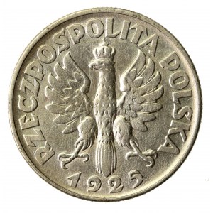 II RP, 2 złote 1925 bez kropki, Filadelfia, Żniwiarka (1194)