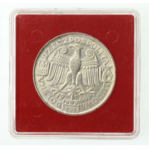 PRL, 100 złotych 1966, Mieszko i Dąbrówka, PRÓBA, srebro (1220)