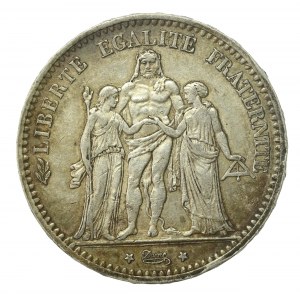 Francja, III Republika, 5 franków 1873 A, Paryż (1317)
